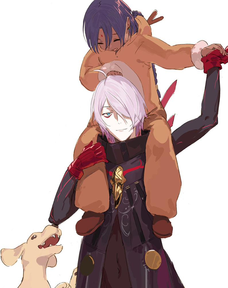 karna, asha, and vihan (fate and 1 more) drawn by pako_(pakosun)