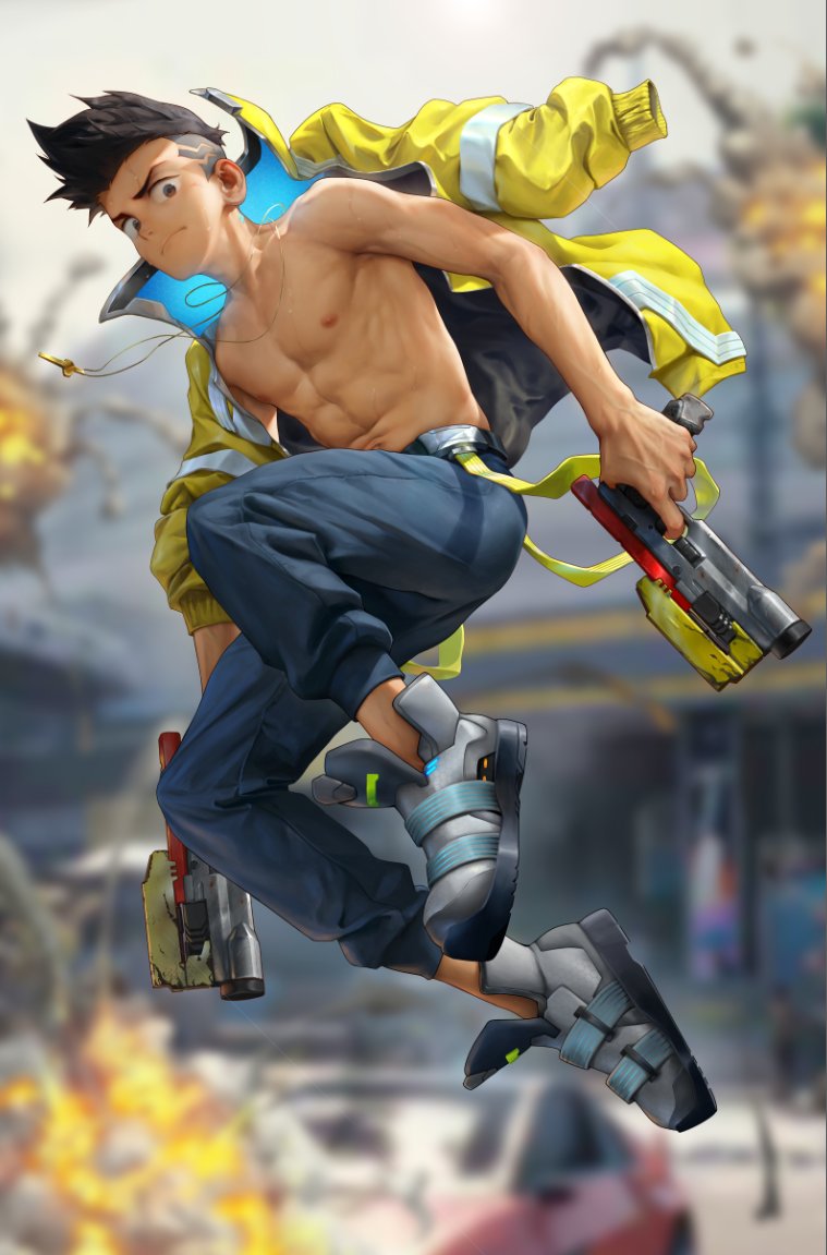david martinez (cyberpunk and 1 more) drawn by beitemian
