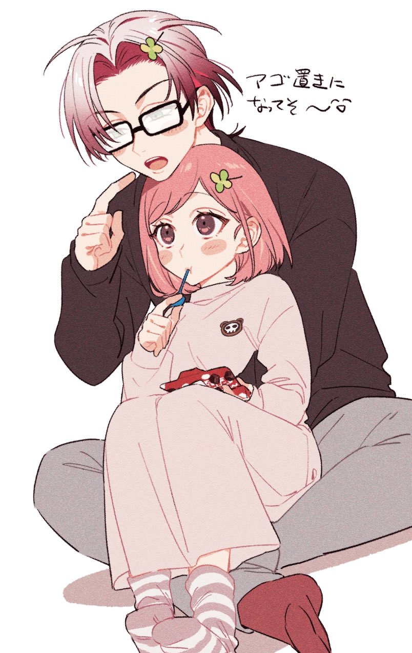 protagonist and nanatsumori minoru (tokimeki memorial and 2 more) drawn by nyuugakuman
