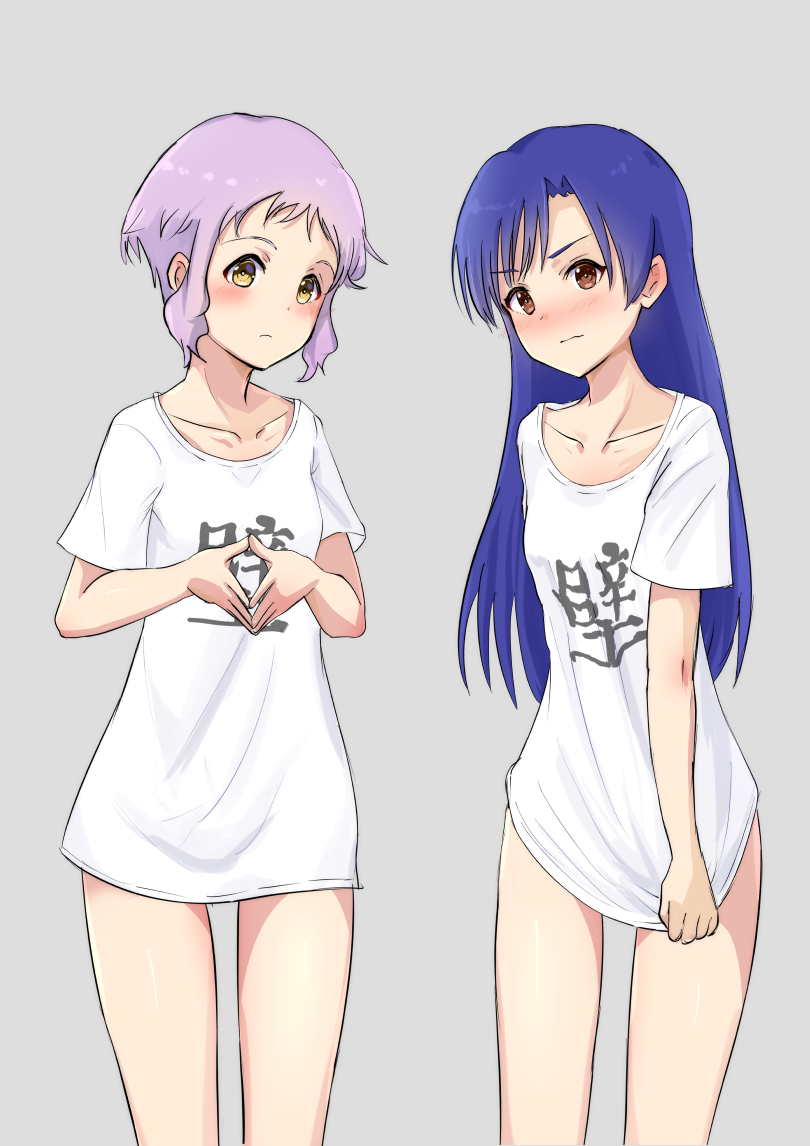 kisaragi chihaya and makabe mizuki (idolmaster and 1 more) drawn by hakubaru