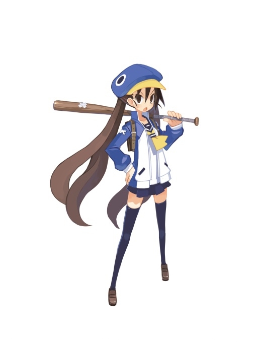 prinny and kazamatsuri fuuka (disgaea and 1 more) drawn by harada_takehito