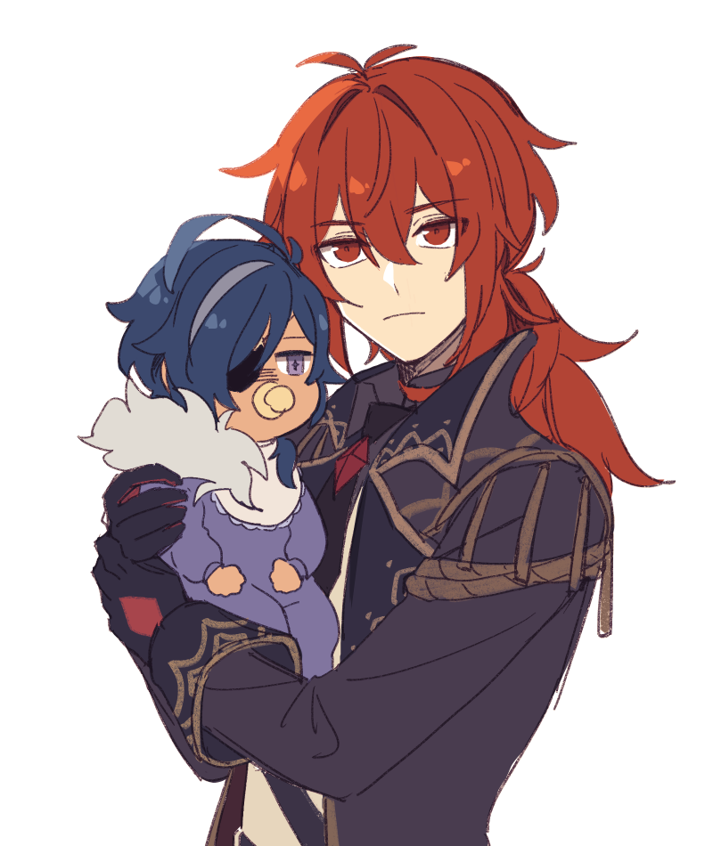 diluc and kaeya (genshin impact) drawn by jagaimo_(kakkoiiosi5)