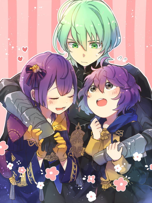 bernadetta von varley and male byleth (fire emblem and 1 more) drawn by tefutene