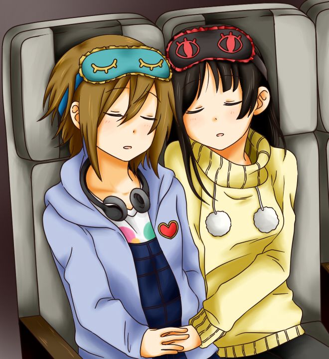 akiyama mio and tainaka ritsu (k-on! and 1 more) drawn by arablue
