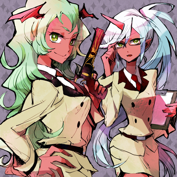 kneesocks and scanty (panty & stocking with garterbelt) drawn by shinoasa