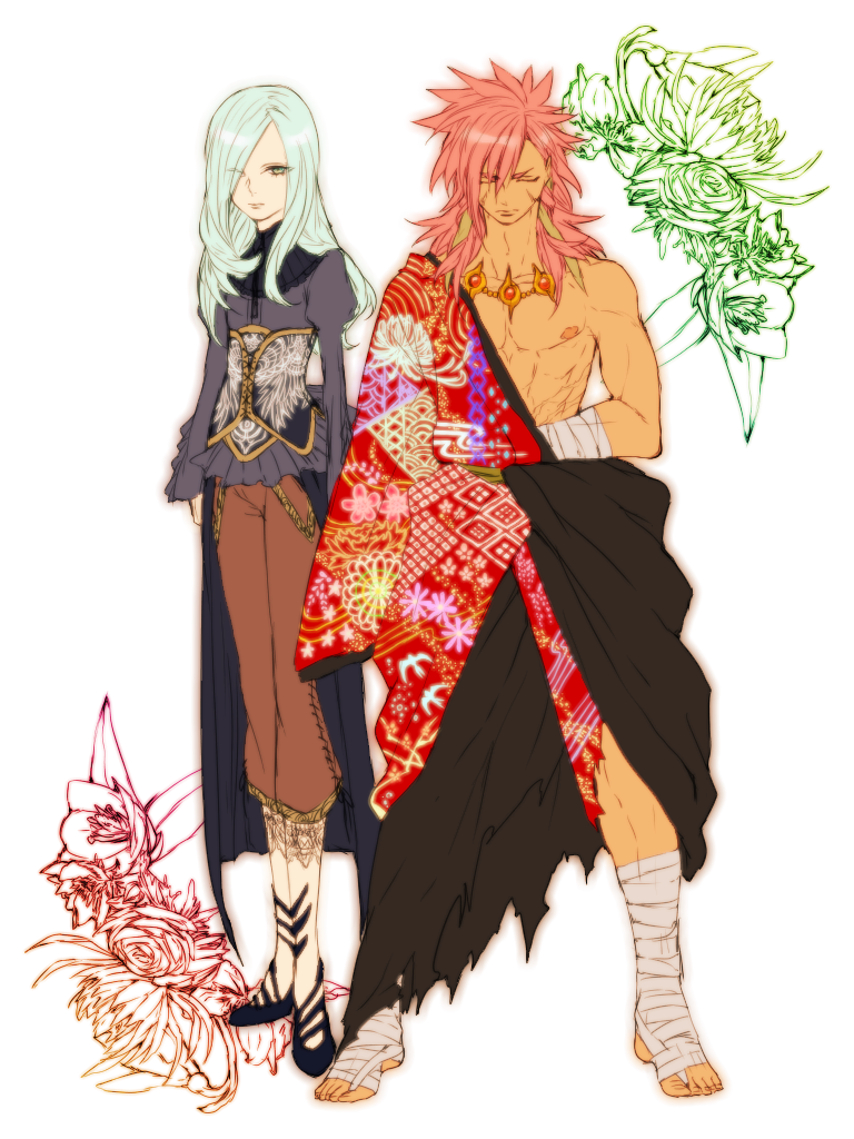 vanfeny vamp and garushaa wolfein (inazuma eleven and 2 more) drawn by kyoji_(tmtrymetm)