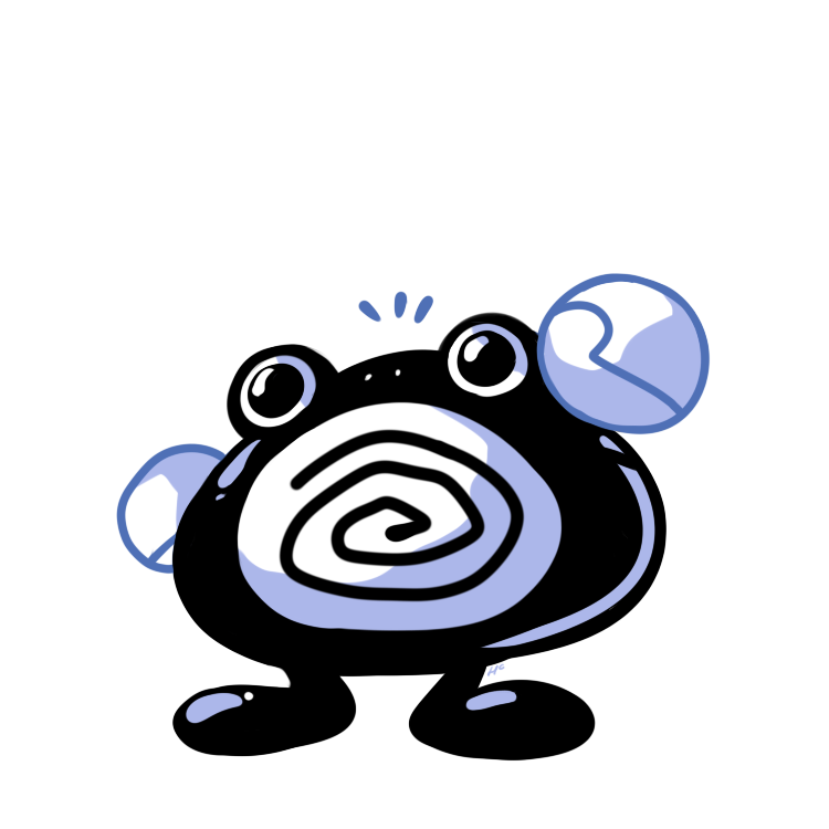 poliwhirl (pokemon and 1 more) drawn by rumwik