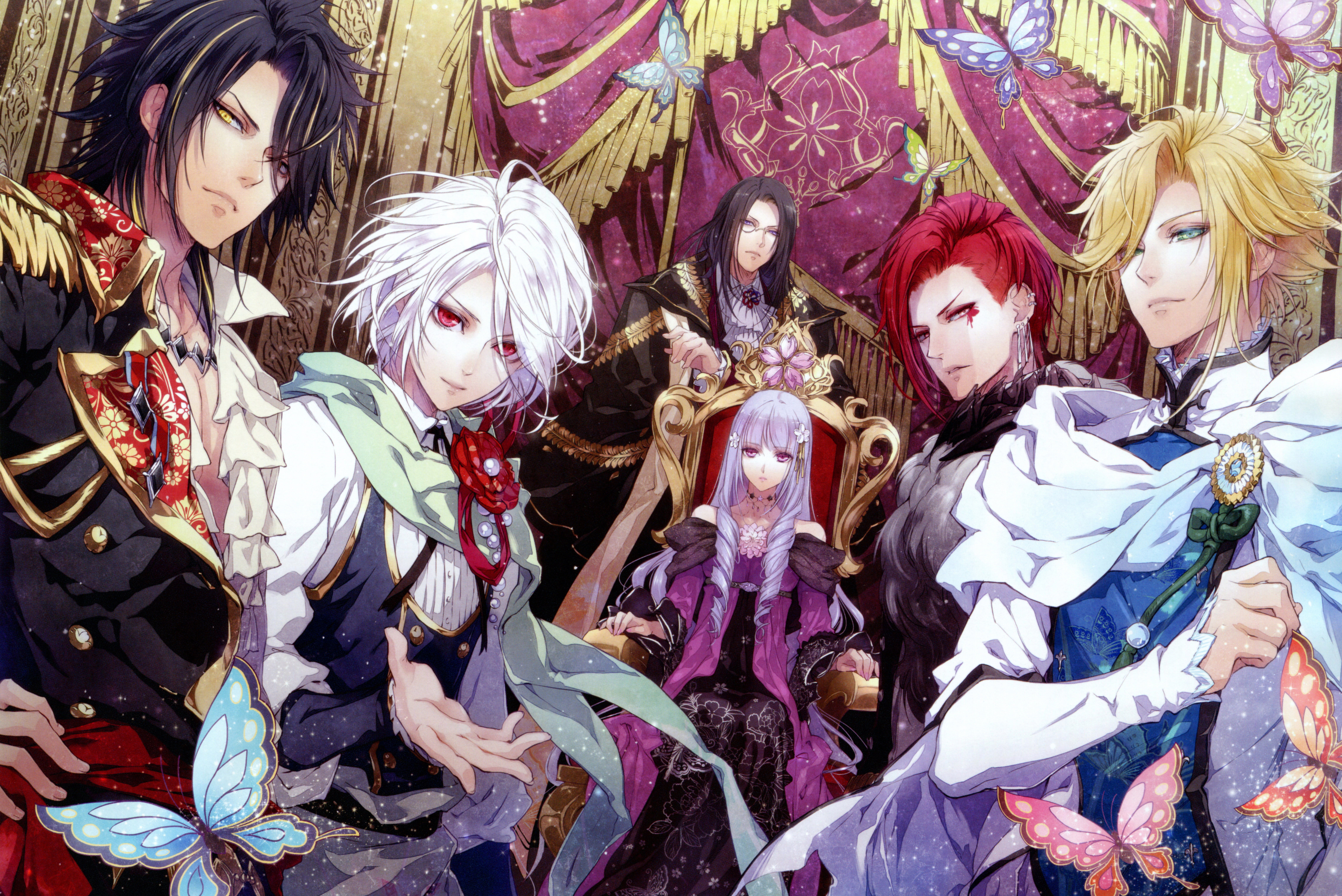 Leon Orpheus Ghislain Violette Hubert And 1 More Reine Des Fleurs Drawn By Usuba Kagero Danbooru