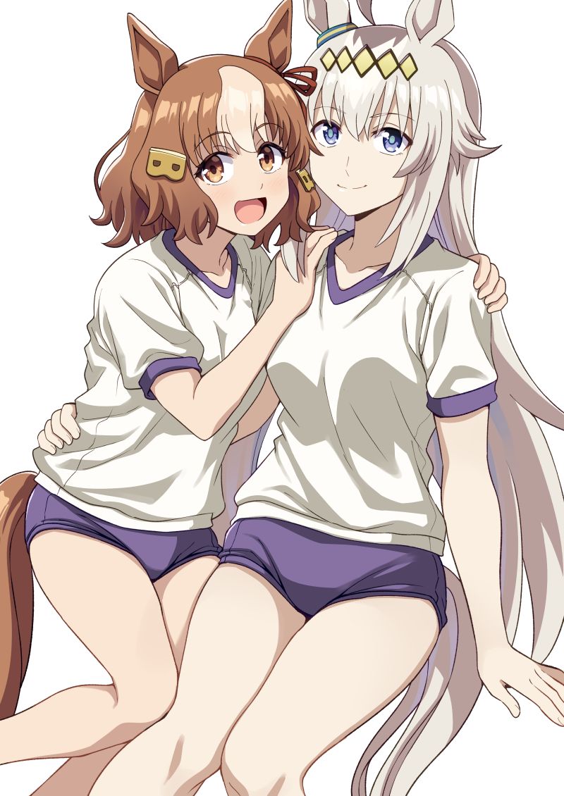 oguri cap and belno light (umamusume and 1 more) drawn by ponzu_rui