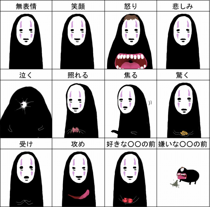 kaonashi (sen to chihiro no kamikakushi) drawn by mndmnd