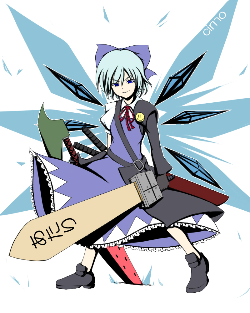 cirno (touhou and 1 more) drawn by nitoro-star