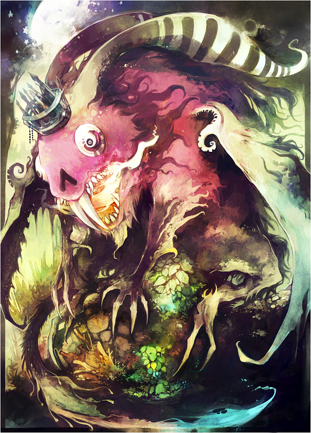 pixiv fantasia and 1 more drawn by houmuari