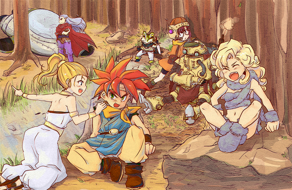 lucca ashtear, crono, marle, ayla, frog, and 3 more (chrono trigger)