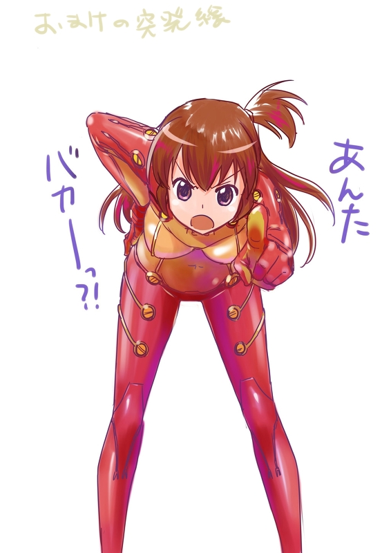 souryuu asuka langley and sakurai yumeko (idolmaster and 3 more) drawn by oofuji_wataru