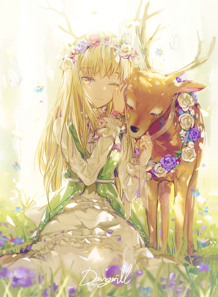 deer elf (nikki and 1 more) drawn by dangmill