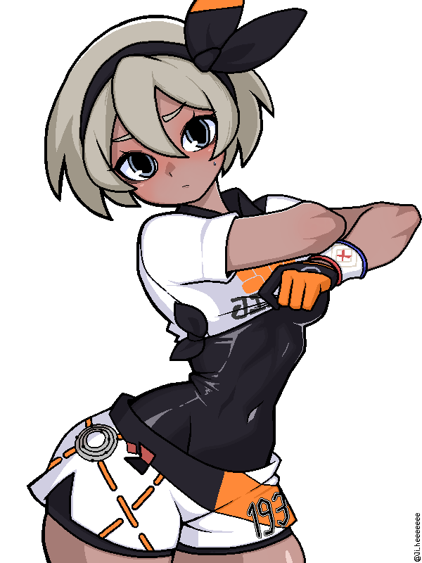 bea (pokemon and 1 more) drawn by ji_heeeeeee