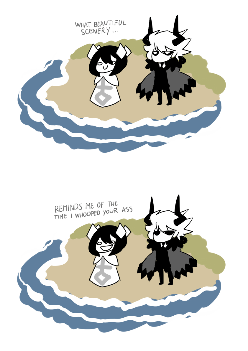 kcalb and etihw (funamusea and 1 more) drawn by peachems_(gemu)