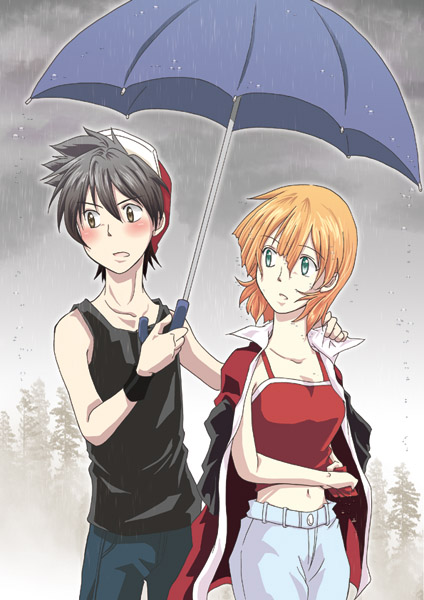 red and misty (pokemon and 1 more) drawn by agpro