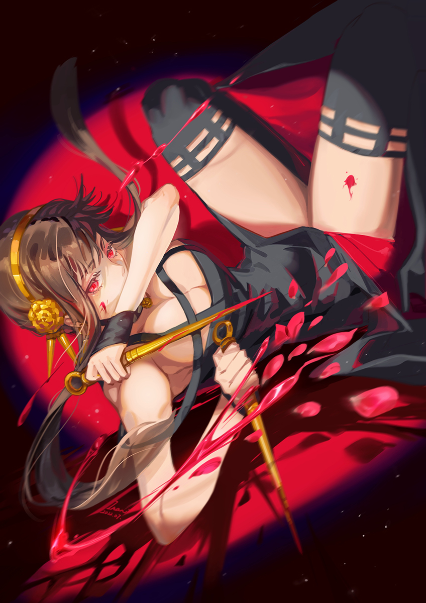 yor briar (spy x family) drawn by inani