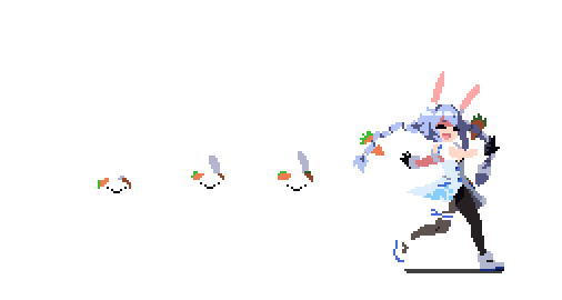 usada pekora and pekomon (hololive) drawn by kay_yu