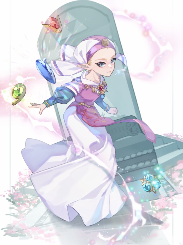 princess zelda and young zelda (the legend of zelda and 1 more) drawn by yuu_(ranranran1028)