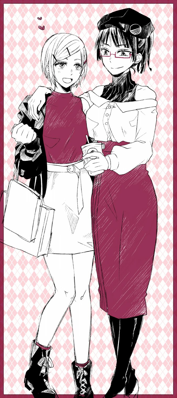 kugisaki nobara and zen'in maki (jujutsu kaisen) drawn by n_mzsk1202