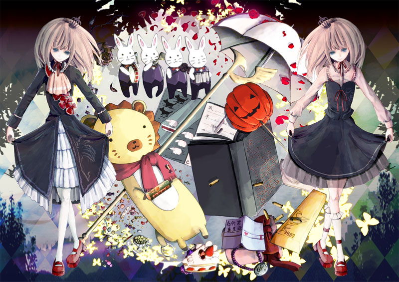 ushiromiya maria and sakutarou (umineko no naku koro ni) drawn by toukoku_sasaiko