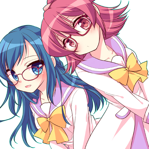 hishikawa rikka and aida mana (precure and 1 more) drawn by aichi_shiho