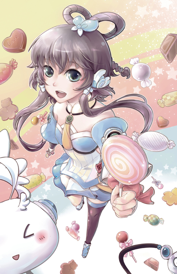 luo tianyi and luo tianyi v3 (vocaloid and 1 more) drawn by aruco