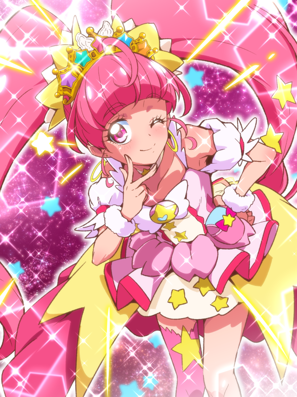 hoshina hikaru and cure star (precure and 1 more) drawn by tj-type1