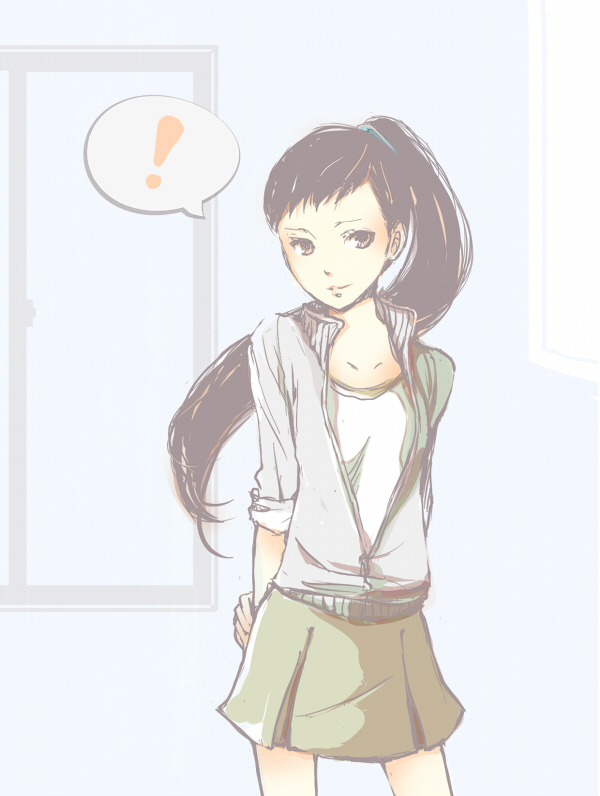 iwasaki rio (persona and 2 more) drawn by machiko_(umu)