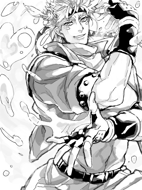 caesar anthonio zeppeli (jojo no kimyou na bouken and 1 more) drawn by potasan