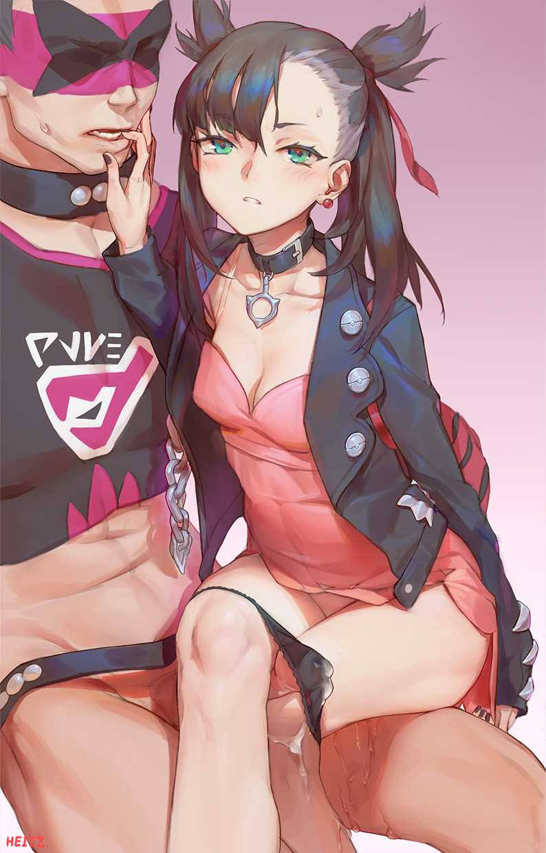 marnie and team yell grunt (pokemon and 1 more) drawn by heiyz
