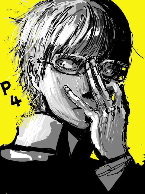 narukami yu (persona and 1 more) drawn by umashika_(tegaki)