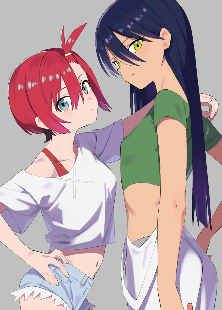 amate yuzuriha and nyaan (gundam and 1 more) drawn by aki_poi