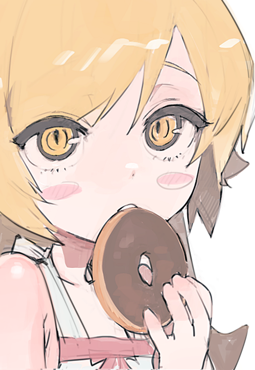 oshino shinobu (monogatari and 1 more) drawn by uomi_(eqtjc)