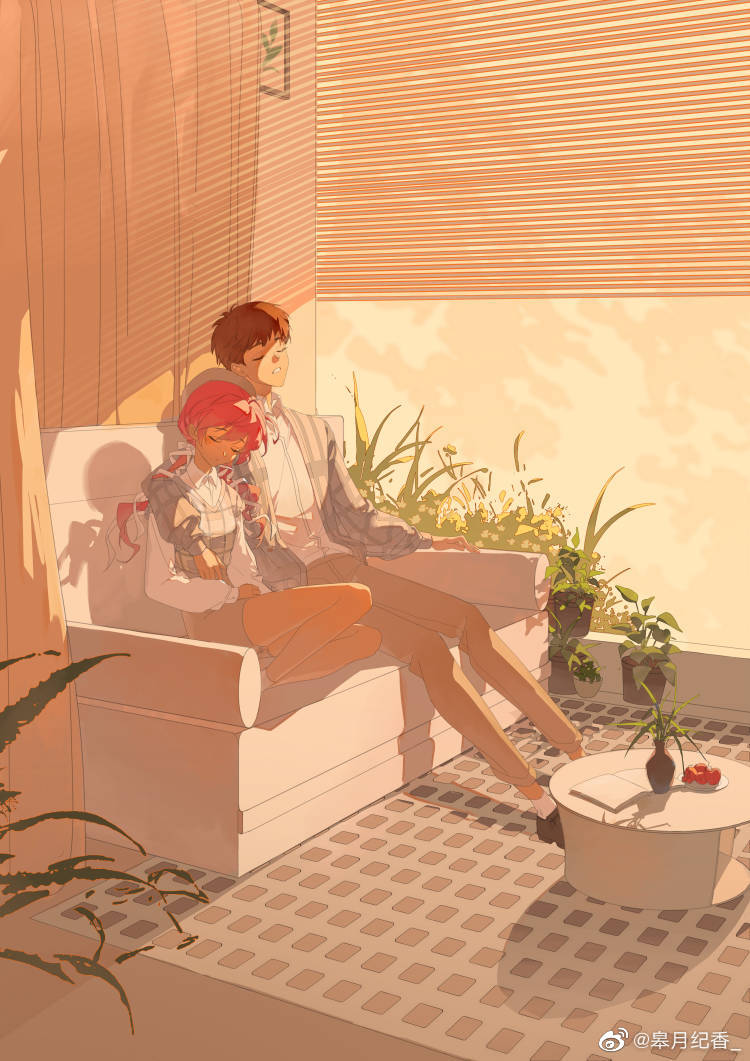 emiya shirou and momomiya shizuku (original and 2 more)