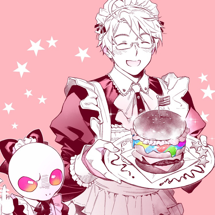 america and tony (axis powers hetalia) drawn by to@st
