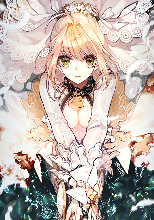 nero claudius (fate and 2 more) drawn by ryoyell