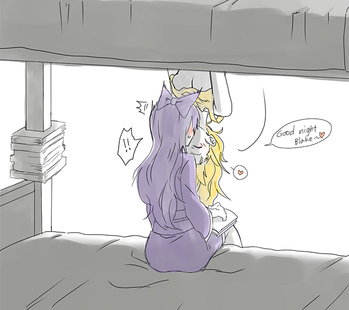 yang xiao long and blake belladonna (rwby) drawn by kuroda_(nanchara_flight)