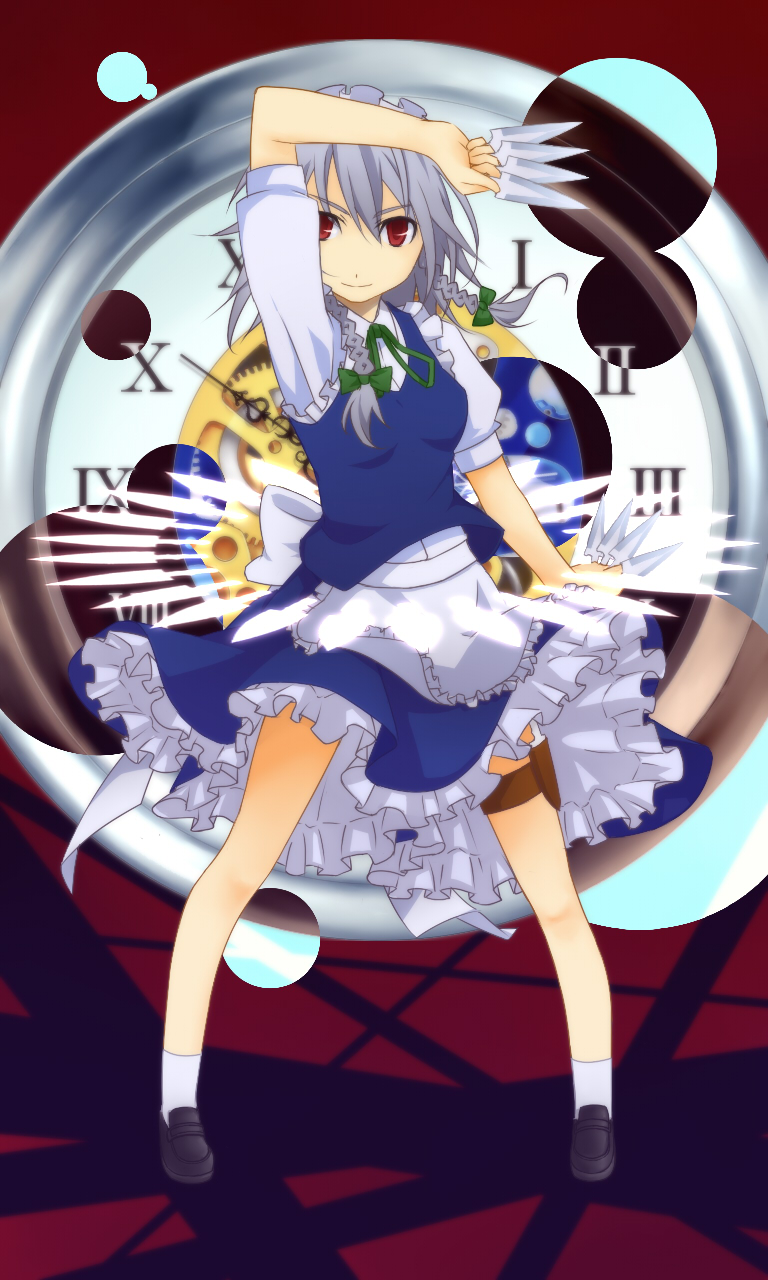 izayoi sakuya (touhou) drawn by tori_(torashimaneko)