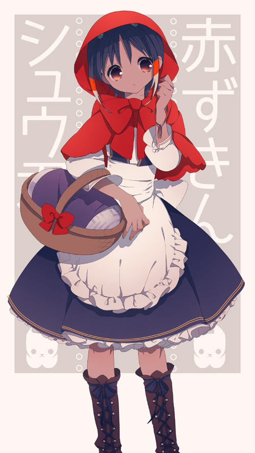 little red riding hood and shuu (inazuma eleven and 2 more) drawn by etomai