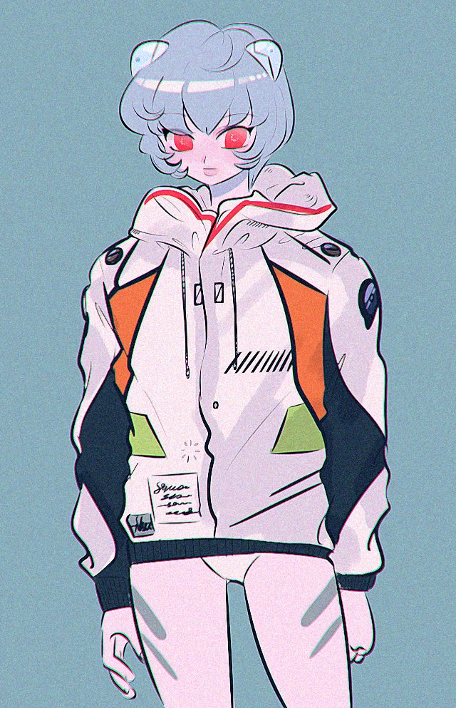 ayanami rei (neon genesis evangelion) drawn by moricky
