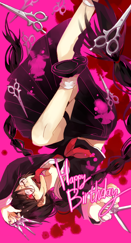 fukawa toko and genocider shou (danganronpa and 1 more) drawn by mei_luo