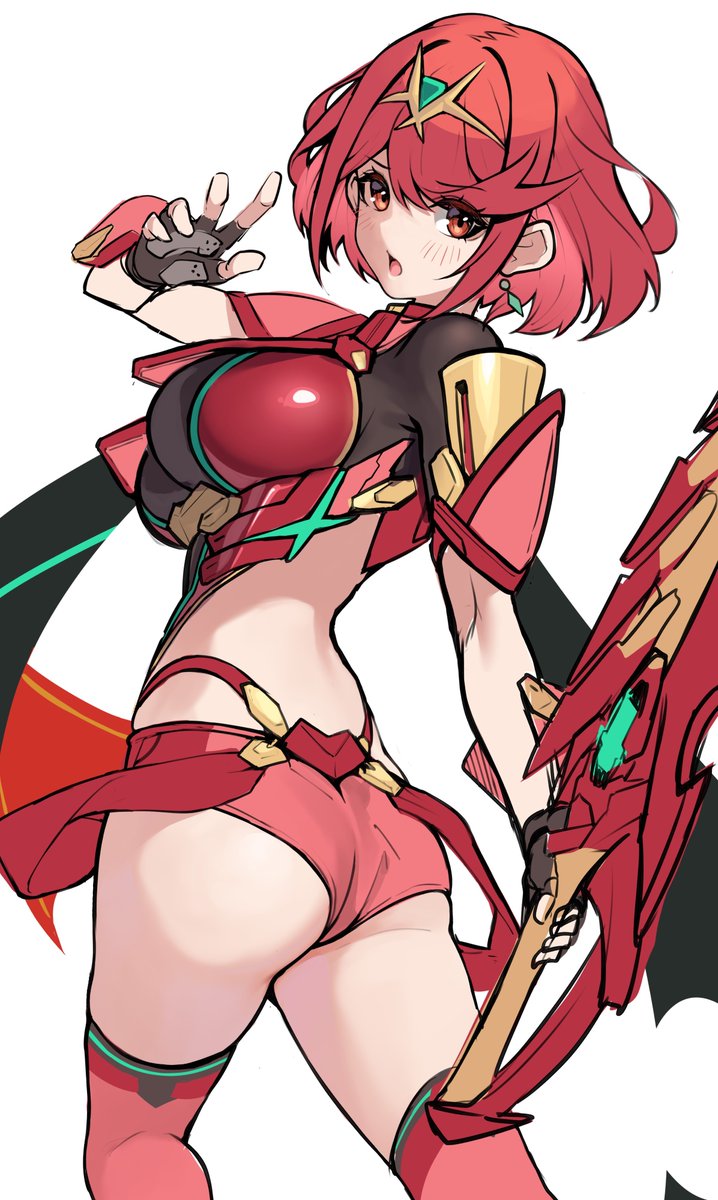 pyra (xenoblade chronicles and 1 more) drawn by matrix16