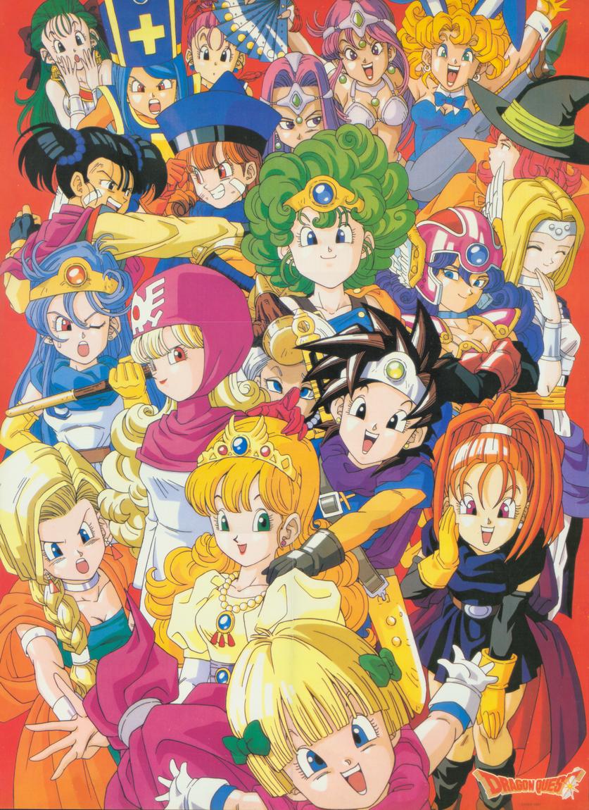 bianca, warrior, sage, princess of moonbrook, manya, and 15 more (dragon quest and 6 more) drawn by nakatsuru_katsuyoshi