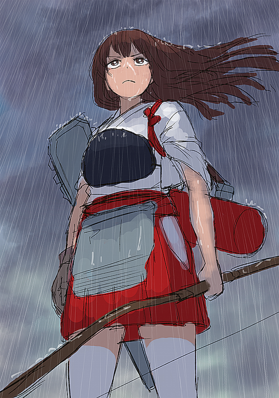 akagi (kantai collection) drawn by yue_(tada_no_saboten)