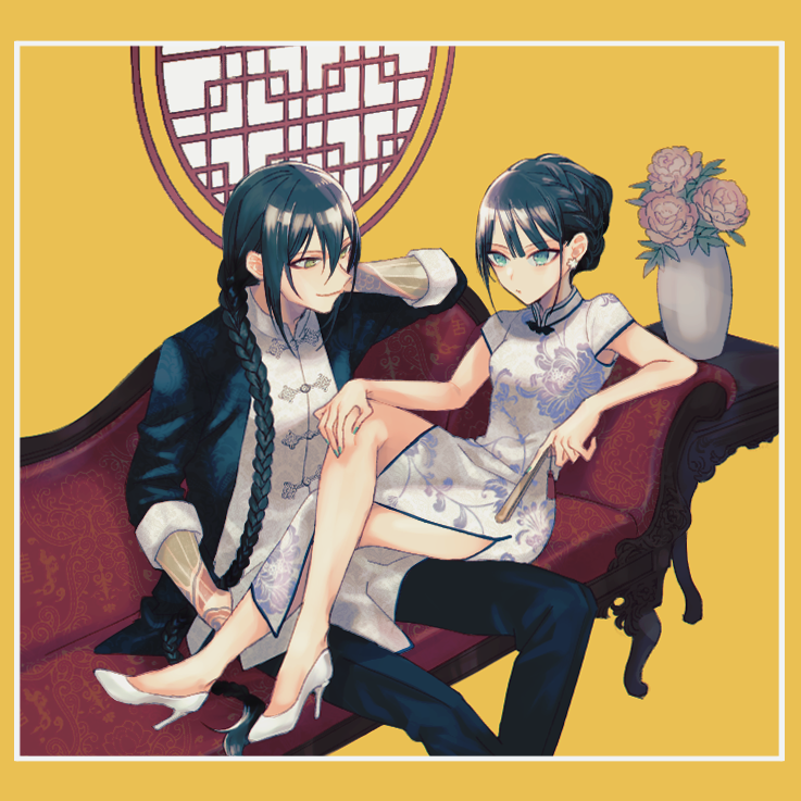 yan qing and jing ke (fate and 1 more) drawn by katagiri_(mighty_swing)
