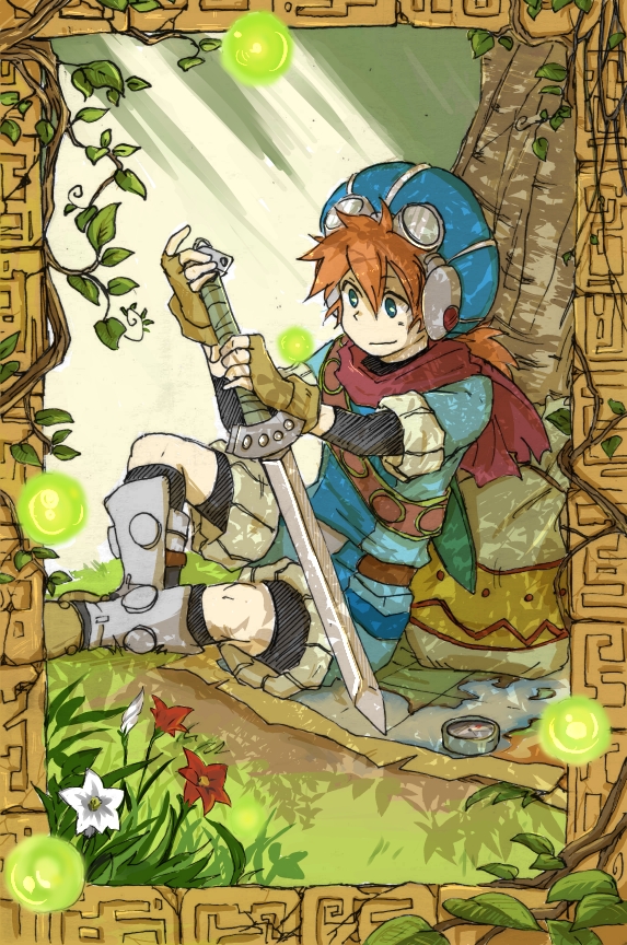 justin (grandia and 1 more) drawn by natsuno_hamuto