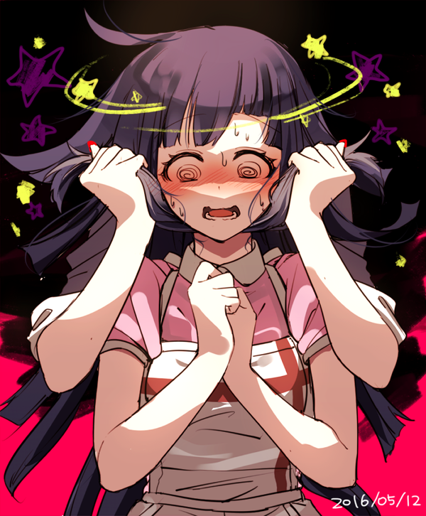 enoshima junko and tsumiki mikan (danganronpa and 1 more) drawn by dr_tyobi